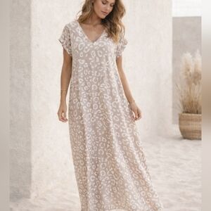 Dare To Be Cheetah Caftan Dress - Medium